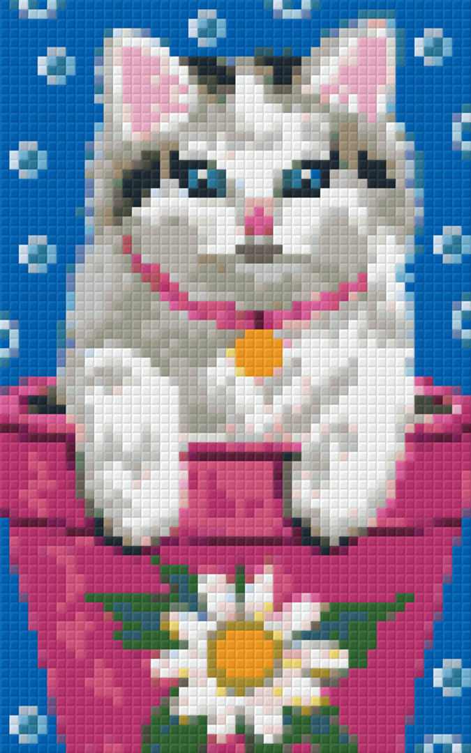 Hello Two [2] Baseplate PixelHobby Mini-mosaic Art Kit image 0